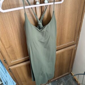 HALARA Olive Green Mini Dress